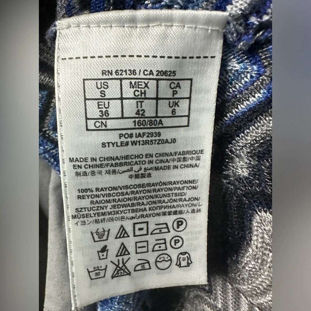 Guess Los Angeles Layered Crochet Style Chevron Dress Women’s Small - Picture 4 of 10